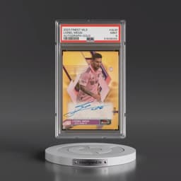 2023 Topps Finest MLS Autographs #ALM Lionel Messi - Gold Refractor (PSA 9 MINT)