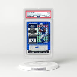 2023 Panini Zenith Contenders Optic Rookie Ticket Rps Preview Autographs #122 Anthony Richardson (PSA 9 MINT)