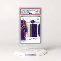 2022 Panini National Treasures #132 Keegan Murray - Patch Autograph (PSA 8 NM-MT)