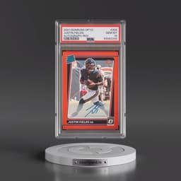 2021 Panini Donruss Optic #204 Justin Fields - Autograph-Red (PSA 10 GEM MINT)