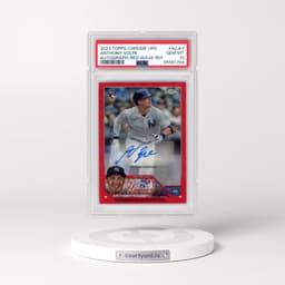 2023 Topps Chrome Update Autograph #ACAV Anthony Volpe - Red Wave Refractor (PSA 10 GEM MINT)