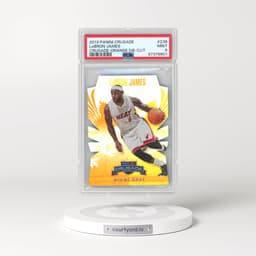 2013 Panini Crusade Crusade #238 LeBron James - Orange Die-Cut (PSA 9 MINT)
