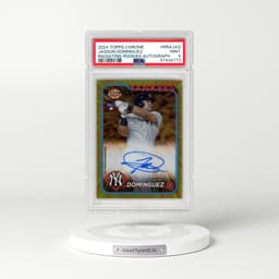 2024 Topps Chrome Radiating Rookies Autographs #RRAJAD Jasson Dominguez (PSA 9 MINT)