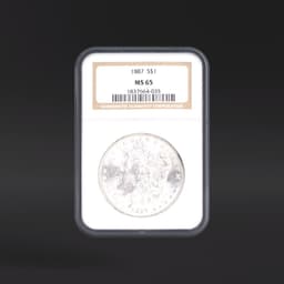 1887 One Dollar NGC MS65