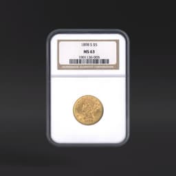 1898-S $5 Gold NGC MS63