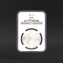 1887 One Dollar NGC MS65