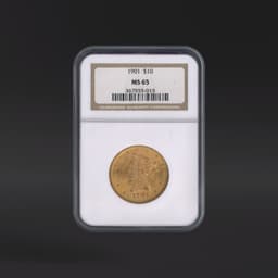 1901 $10 Gold NGC MS65