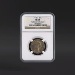 1919-S 25 Cents NGC MS63