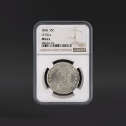 1818 50 Cents O-104a NGC MS63