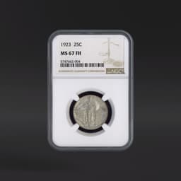 1923 25 Cents NGC MS67FH