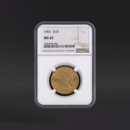 1901 $10 Gold NGC MS65