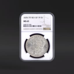 1878 7TF One Dollar Reverse of 1879 NGC MS63