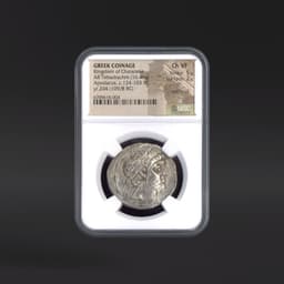 Kingdom of Characene GREEK COINAGE AR Tetradrachm yr.204 (109/8 BC) NGC ChVF