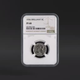 1936 5 Cents Brilliant Finish NGC PF68