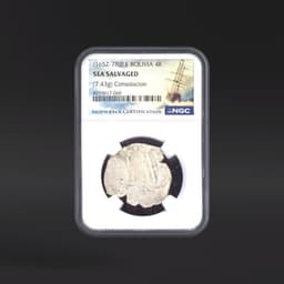 (1652-78)P E BOLIVIA 4R (7.43g) Consolacion NGC SEASALVAGED