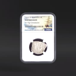 (1652-81)P BOLIVIA 4R (4.19g) Consolacion NGC SEASALVAGED