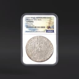 (1665-80)SP. NETHERLAND 1DUC BRABANT DAV-4475 Hollandia NGC GENUINE