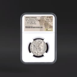Syria, Seleucia Pieria GREEK COINAGE AR Tetradrachm yr.10 (100/99 BC) NGC ChVF