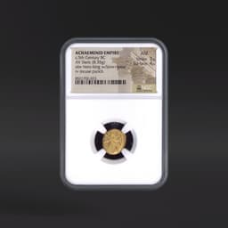 c.5th Century BC ACHAEMENID EMPIRE AV Daric rv incuse punch NGC AU