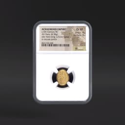 c.5th Century BC ACHAEMENID EMPIRE AV Daric rv incuse punch NGC ChXF