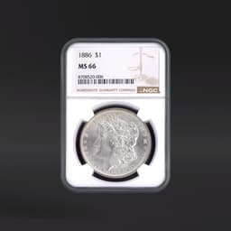 1886 One Dollar NGC MS66