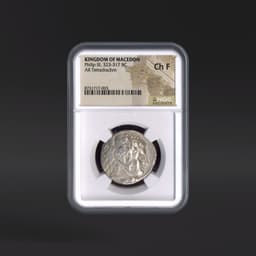 Philip III, 323-317 BC KINGDOM OF MACEDON AR Tetradrachm NGC ChF