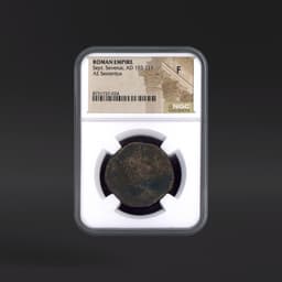 Sept. Severus, AD 193-211 ROMAN EMPIRE AE Sestertius NGC F