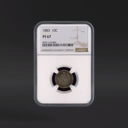 1883 10 Cents NGC PF67