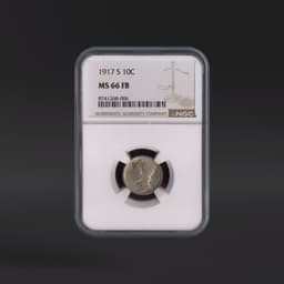 1917-S 10 Cents NGC MS66FB