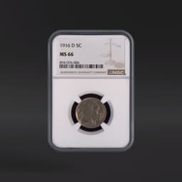 1916-D 5 Cents NGC MS66