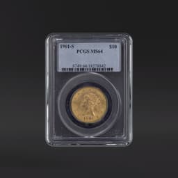 1901-S $10 Gold PCGS MS64