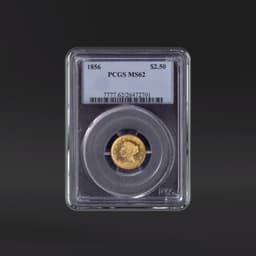 1856 $2.50 Gold PCGS MS62
