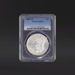 1882-CC One Dollar PCGS MS62