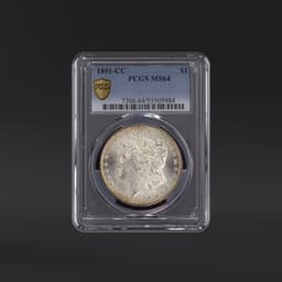 1891-CC One Dollar PCGS MS64