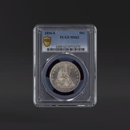 1856-S 50 Cents PCGS MS62