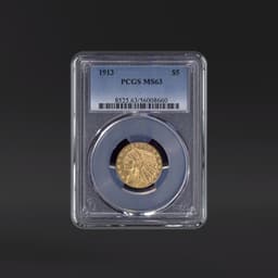1913 $5 Gold PCGS MS63