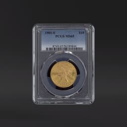1901-S $10 Gold PCGS MS65