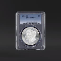 1884-CC One Dollar PCGS MS62