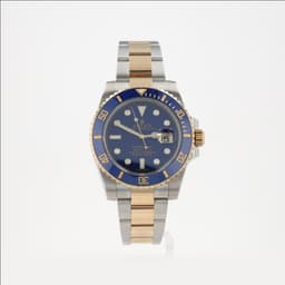 Rolex Submariner Date 40mm Two-Tone Blue Diamond-Set Oyster