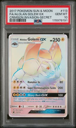 Alolan Golem GX