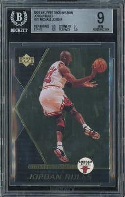 1998-99 Upper Deck Ovation Jordan Rules Michael Jordan #J11 BGS 9
