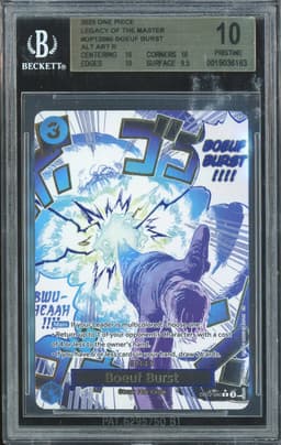 One Piece Boeuf Burst #OP12-060 Legacy of the Master Alternate Art BGS 10