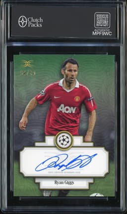 2024-25 Topps Definitive Collection Defining Images Ryan Giggs #DIAL-RG Green /10 Autographed