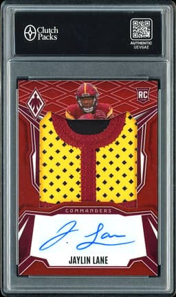 2025 Panini Phoenix Rookie Patch Autographs Jaylin Lane #RPS-JLF Autograph Patch /99