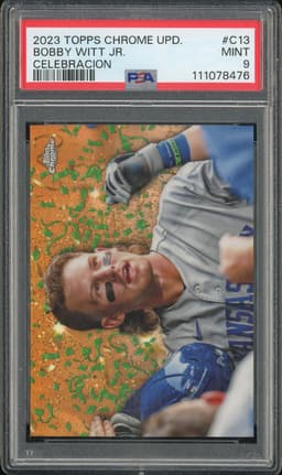 2023 Topps Chrome Update Celebration Bobby Witt Jr. #C13 Gold /99 PSA 9