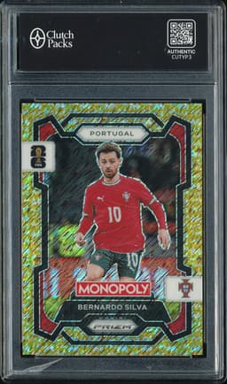 2026 Panini Prizm Monopoly Bernardo Silva #33 Gold Shimmer /500