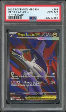 2025 Pokemon Mega Latias ex #163 Ultra Rare PSA 10