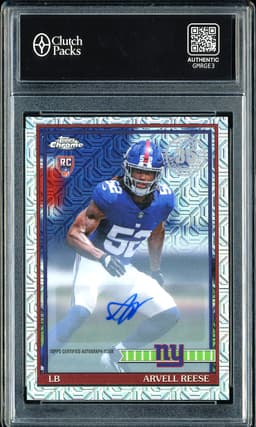 2026 Topps Chrome 1956 Topps Rookie Autographs Arvell Reese #91TRC-46 Mojo Refractor Autograph