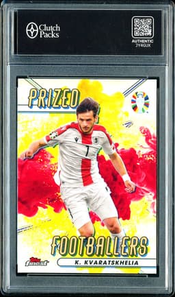 2023 Topps Finest Prized Footballers Khvicha Kvaratskhelia #PFV-KK
