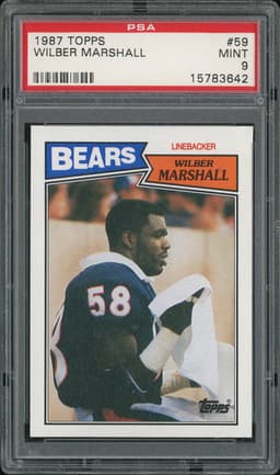 1987 Topps Wilber Marshall #59 PSA 9